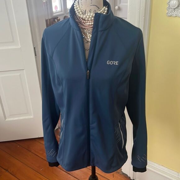 Teal Gore Cycling Jacket XL (Fits Small) EUC - Picture 1 of 11